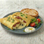 Sucuklu Kaşarlı Omlet