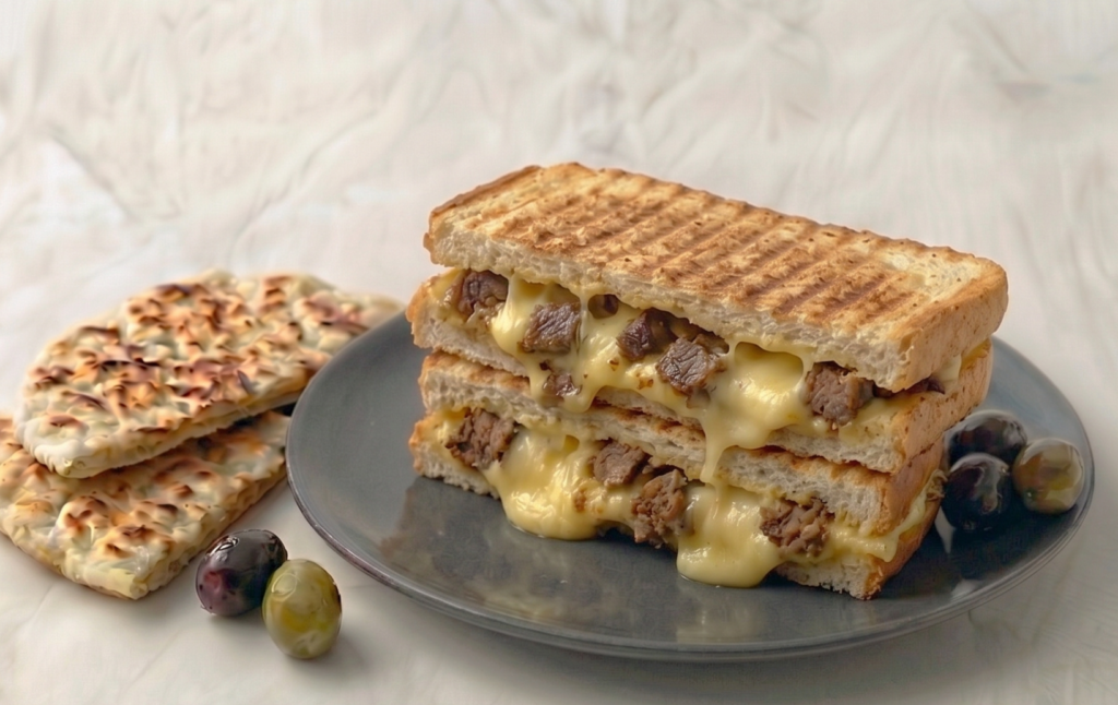 Kavurmalı Kaşarlı Tost